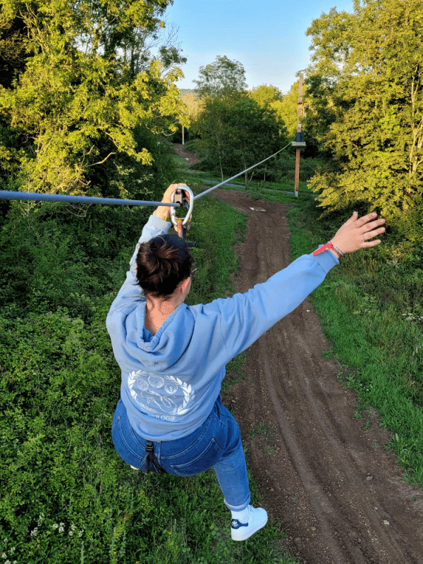 Tyrolienne a l'annexe deauville aventure