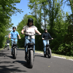 Balade en trottinette électrique à Deauville